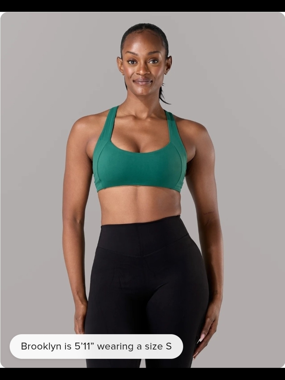 *NWT* Alphalete Corinna Bra C/D - Court Green